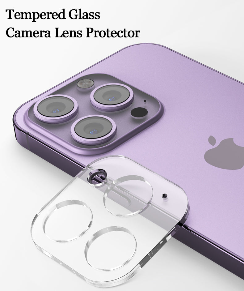 iPhone 14 Pro Camera Lens Tempered Glass Protector - 2 Pack