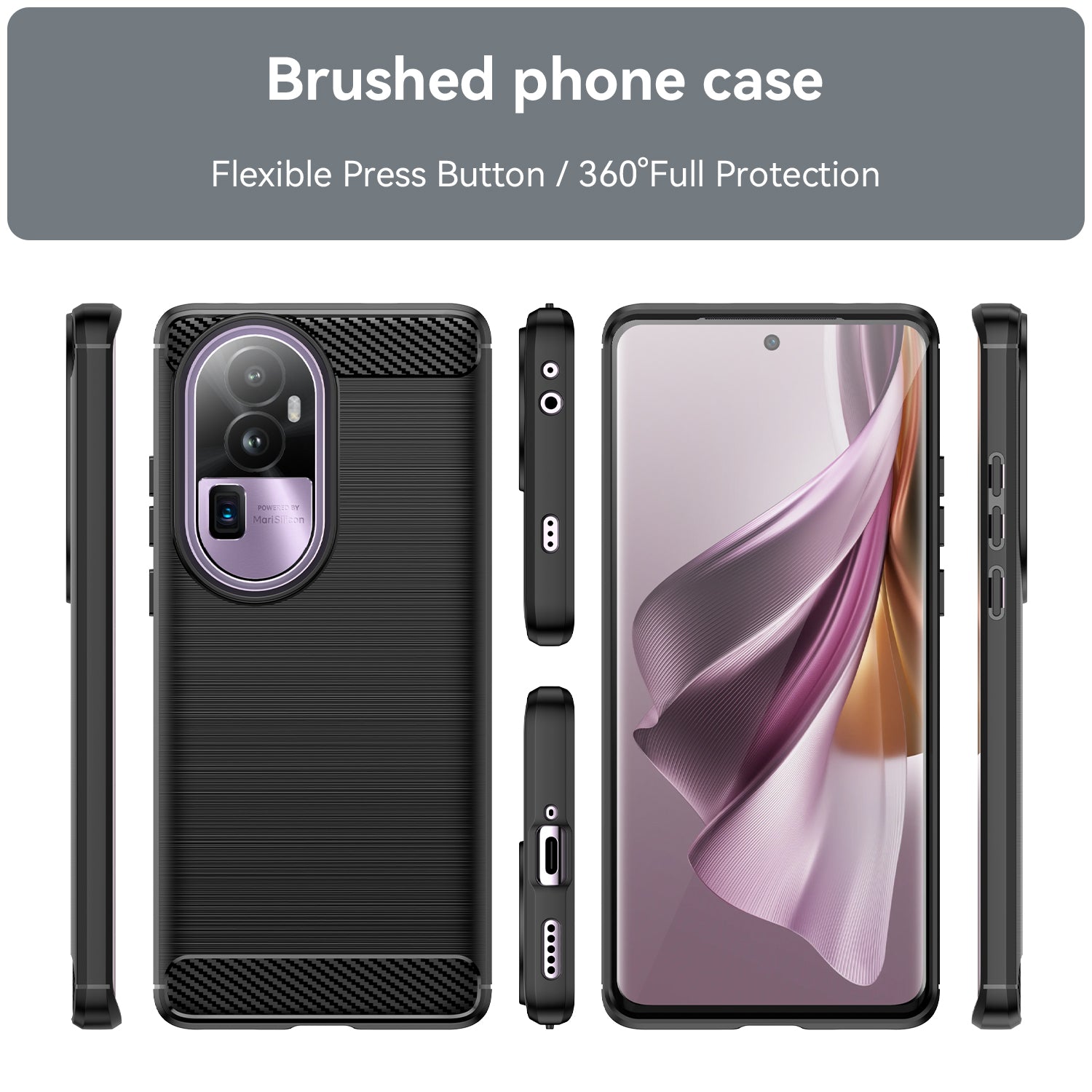 Oppo Reno10 Pro Plus Carbon Fiber Design Cover