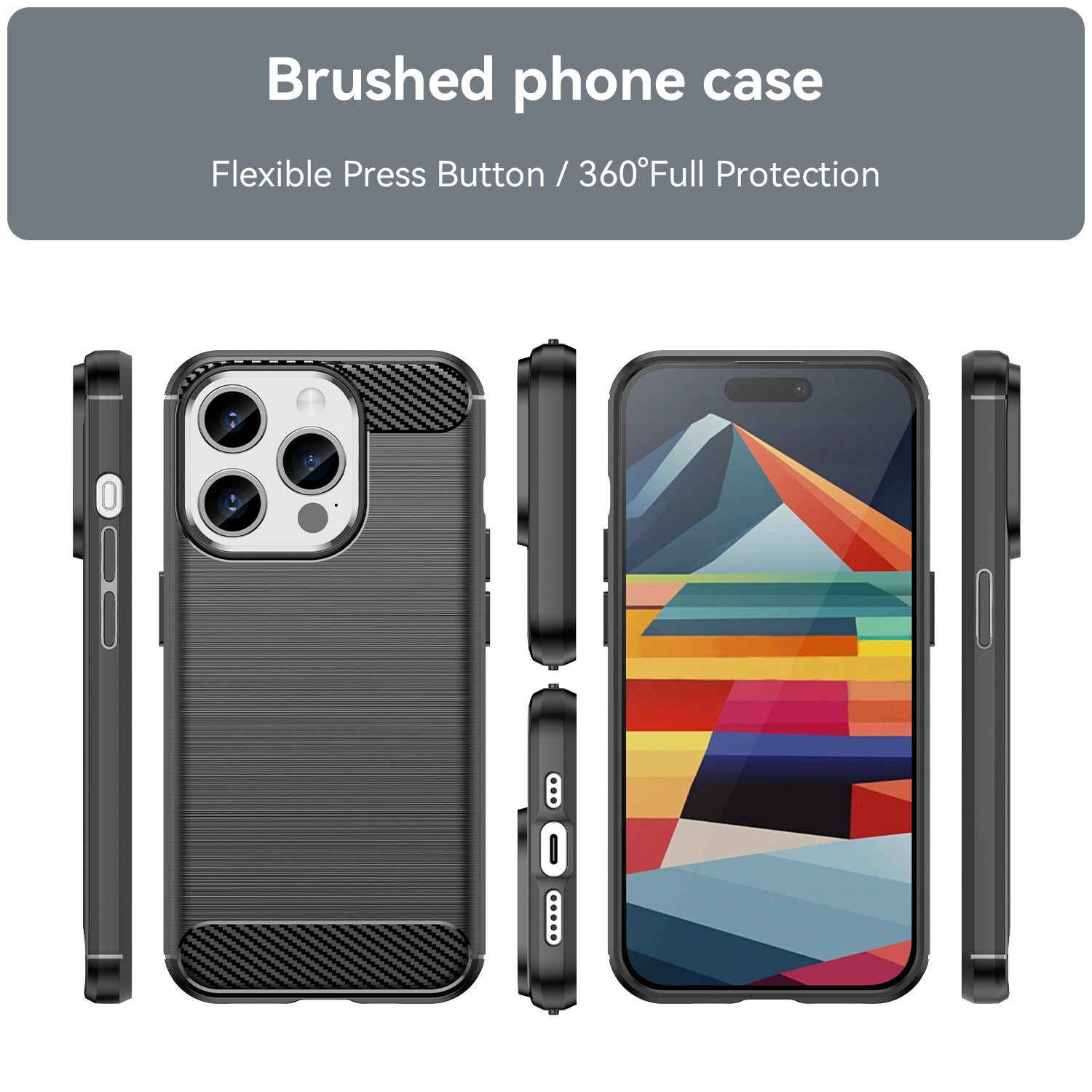 iPhone 15 Pro Carbon Fiber Design Cover