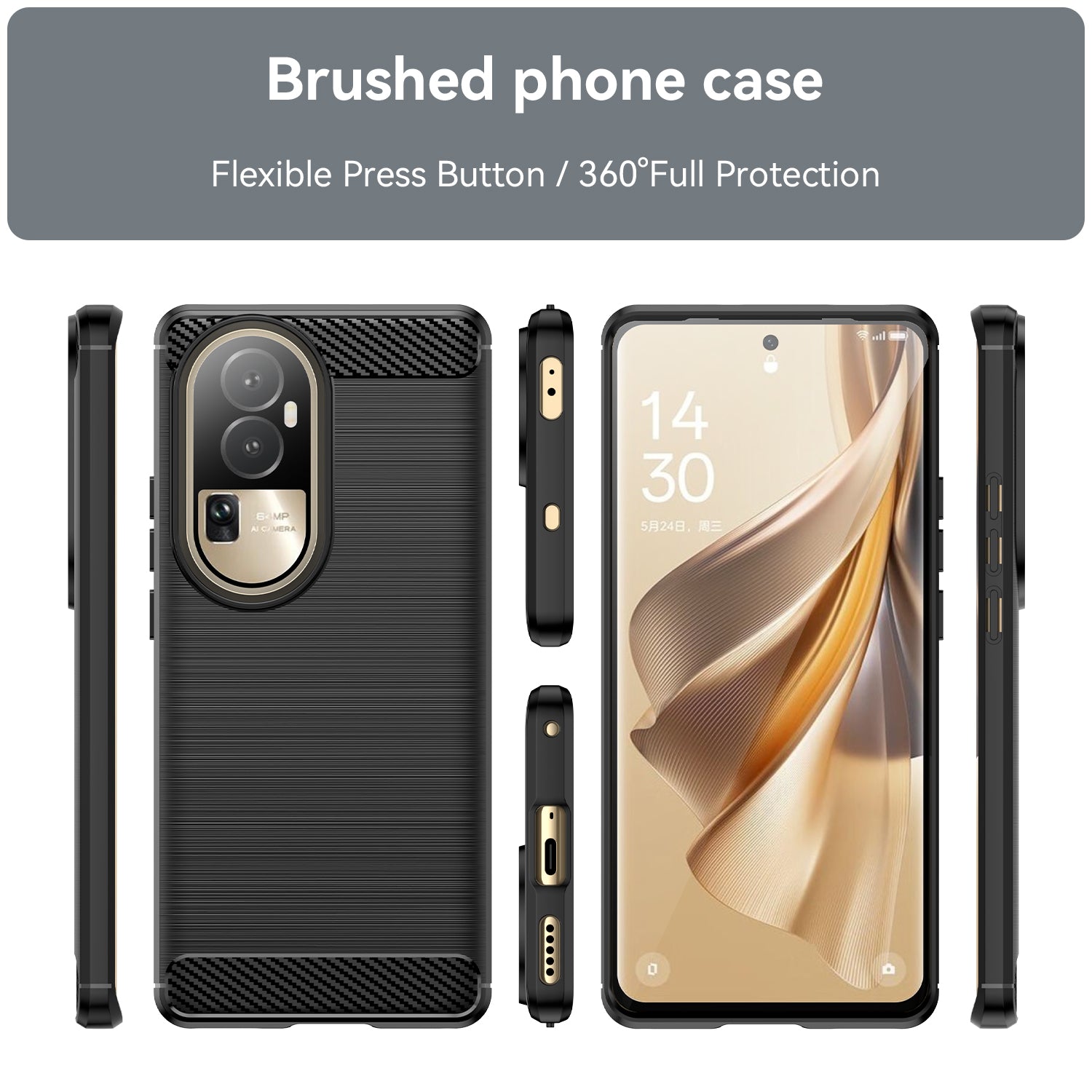 Oppo Reno10 / Reno10 Pro Carbon Fiber Design Cover