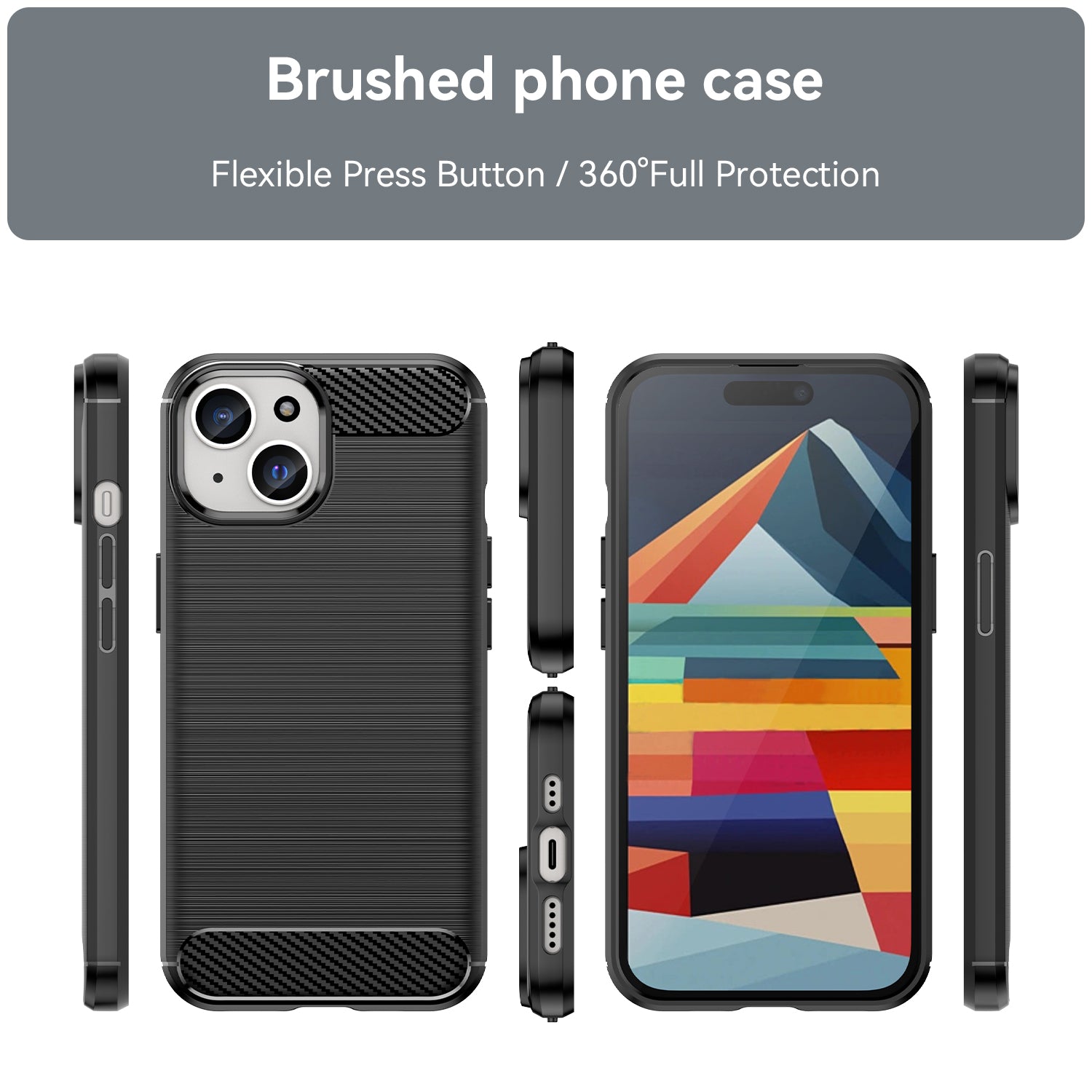 iPhone 15 Carbon Fiber Design Cover