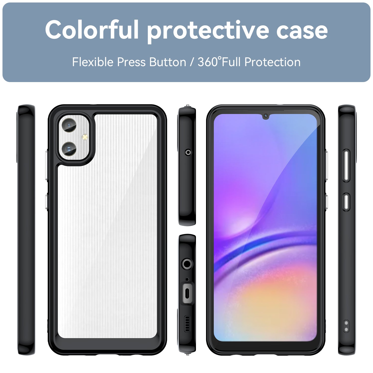 Samsung Galaxy A05 Candy Clear Case Shockproof Cover