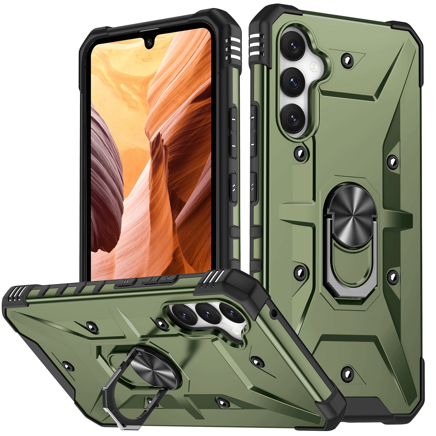 Galaxy A34 Wenjia Armor Kickstand Cover