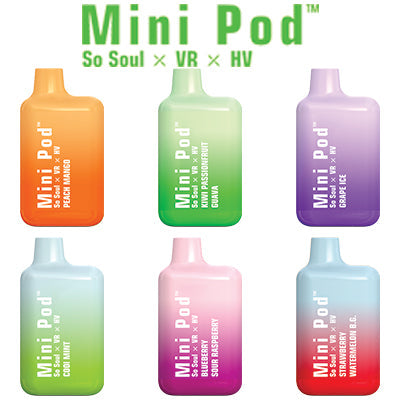 Mini Pod 1000 Puff Disposable Vape - 50mg - Pack of 2