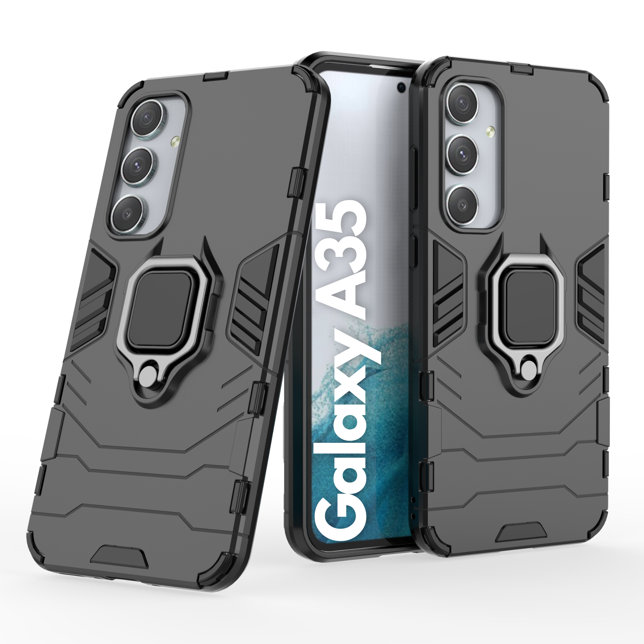 Samsung Galaxy A35 Black Panther Case Shockproof Cover