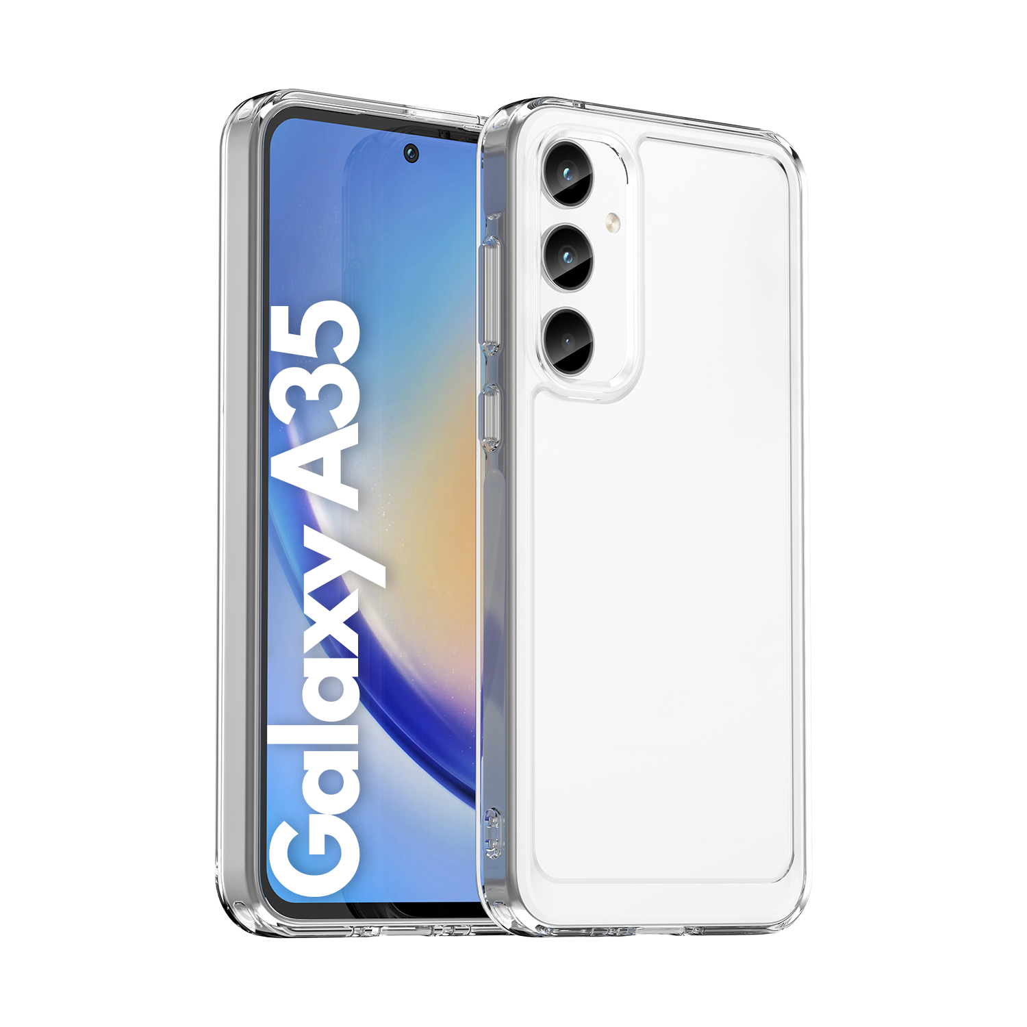 Samsung Galaxy A35 Clear Cover - Shockproof Candy Series Cover