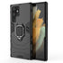 Galaxy S22 Ultra Shockproof Black Panther Magnetic Ring Stand Cover
