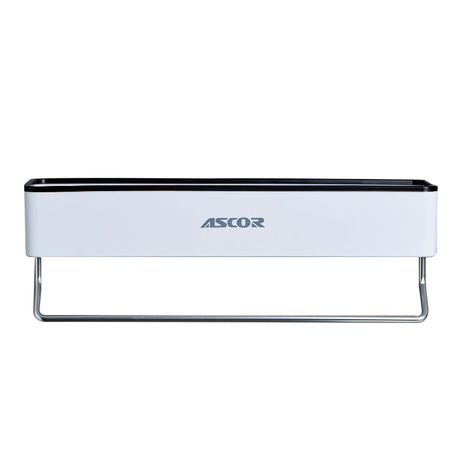 Ascor Wall Mounted Bathroom Towel Rack Organiser