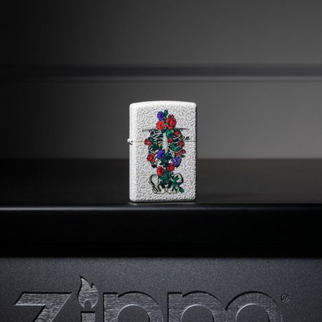 Zippo - Floral Skeleton Design