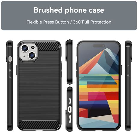 iPhone 15 Plus Carbon Fiber Design Cover