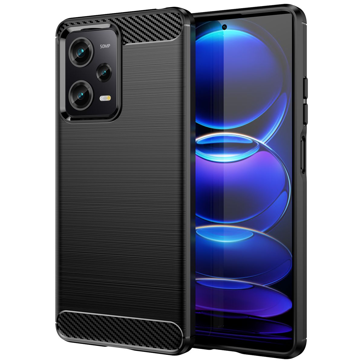 Redmi Note 12 Pro Plus Carbon Fiber Design Cover