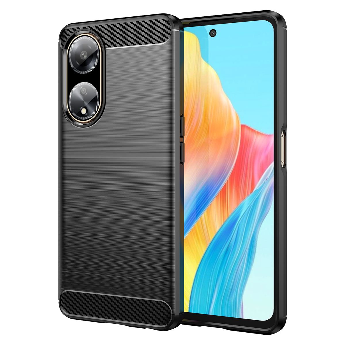 Oppo A1 5G Carbon Fiber Design Cover