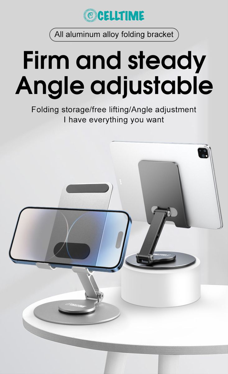 RotateMini Ergonomic Foldable Rotatable Smart Phone / Tablet Stand