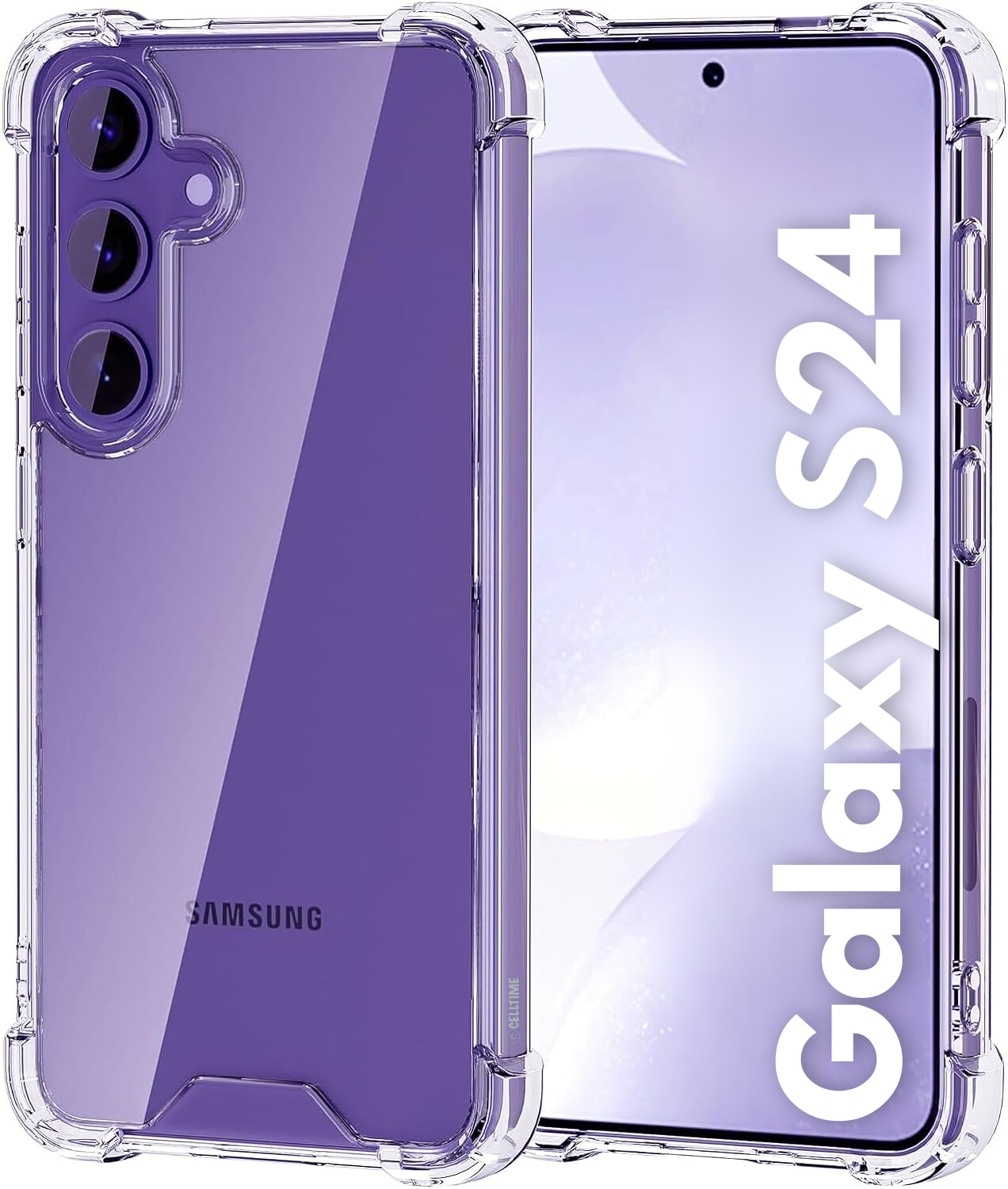 Samsung Galaxy S24 Clear Shock Resistant Armor Case for Cover