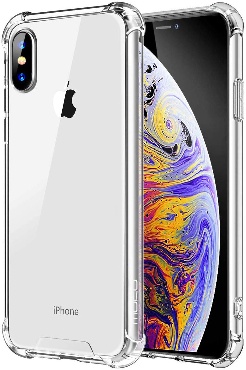 iPhone XS Max Clear Shock Resistant Armor Cover