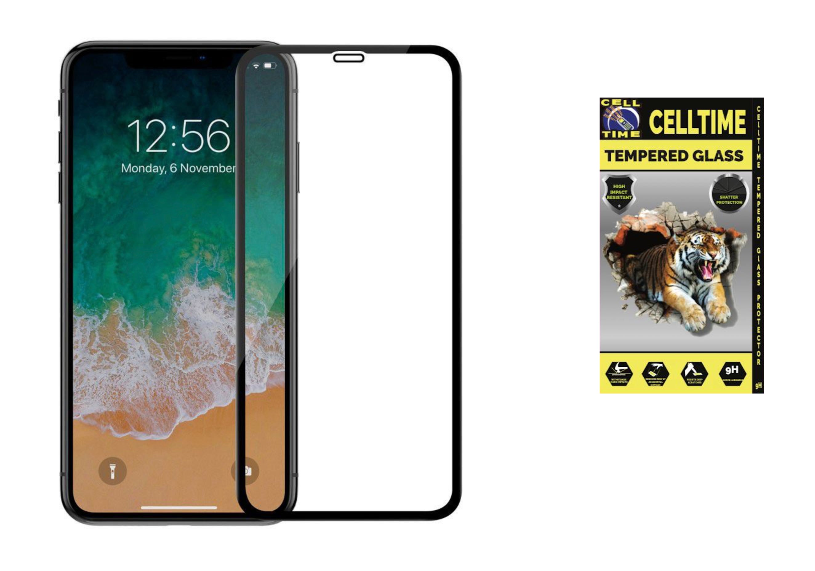 CellTime™ Full Tempered Glass Screen Guard for iPhone 11 / XR