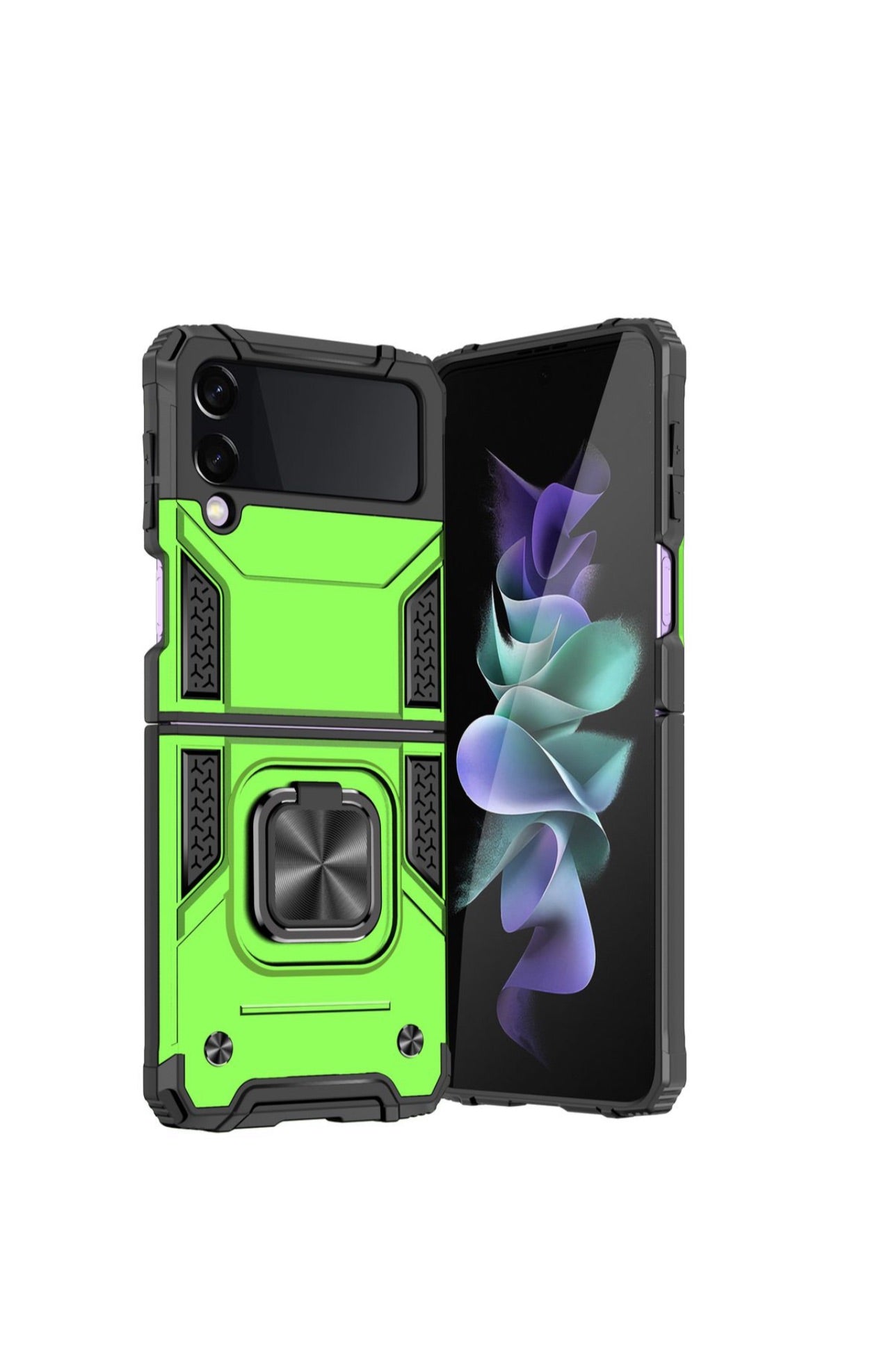 Galaxy Z Flip 4 Shockproof Kemeng Armor Kickstand Cover