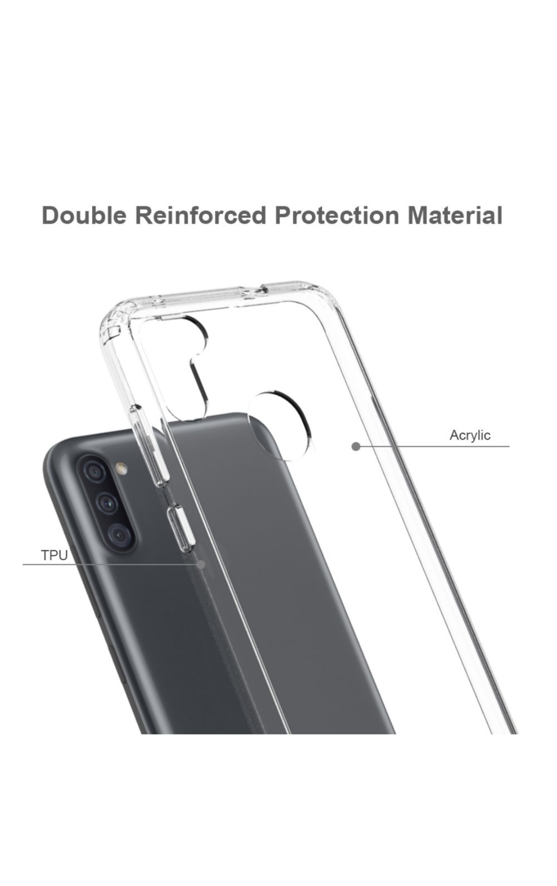 CellTime Galaxy A11 Shockproof Clear Cover