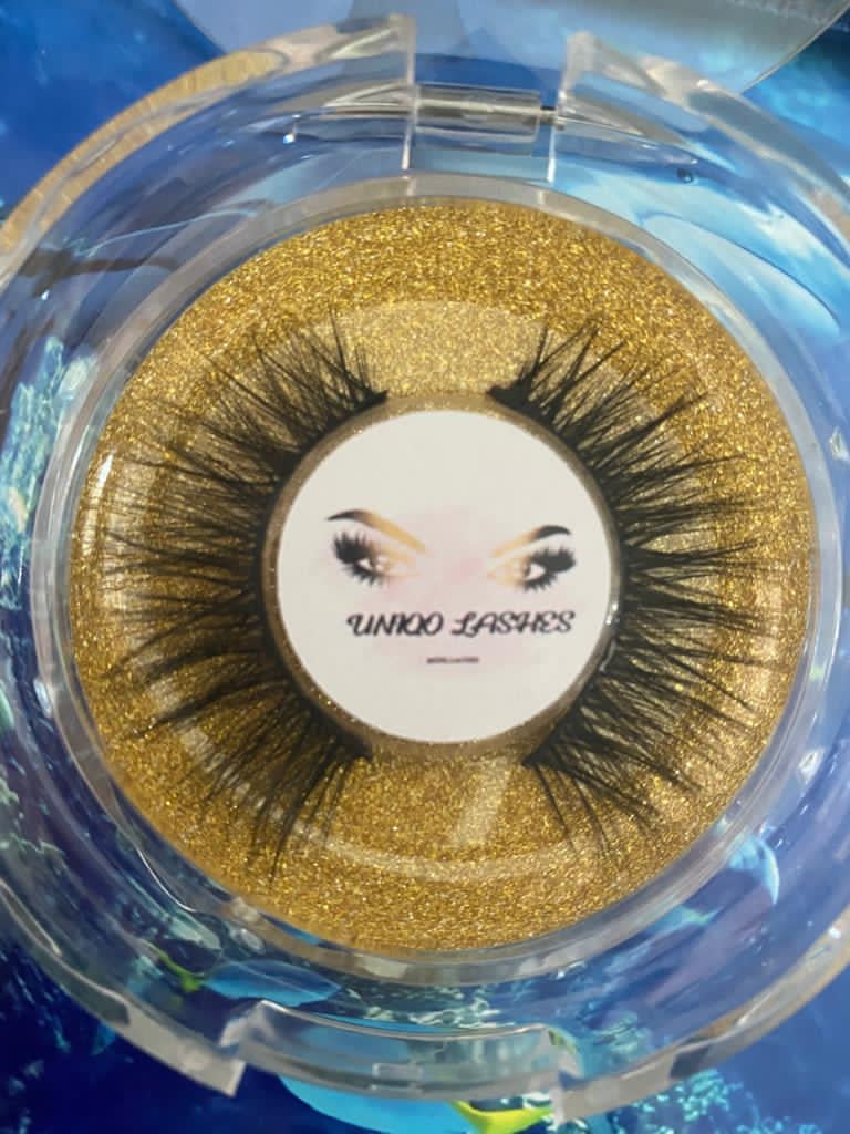 Uniqo 3D Mink Fur Eye Lashes - (W-26)