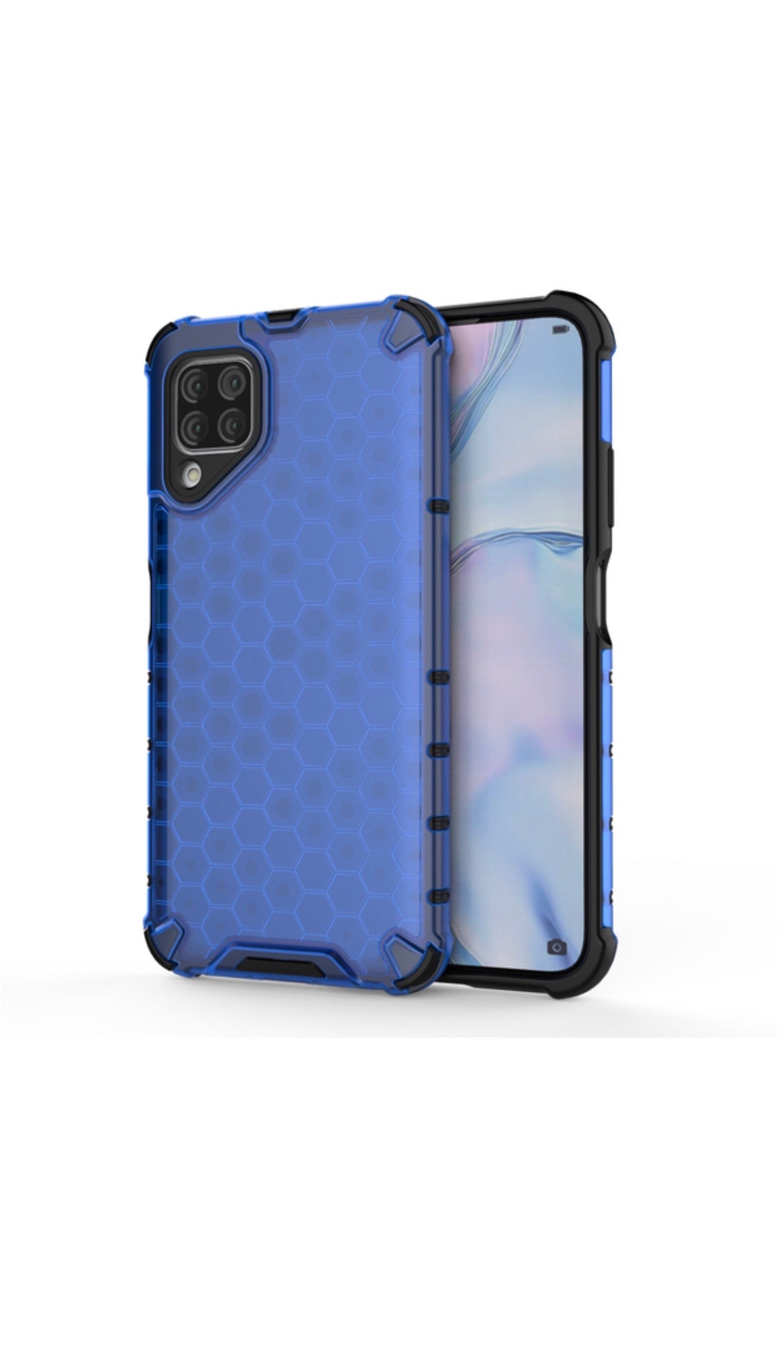 Huawei P40 Lite Shockproof Honeycomb Cover Blue