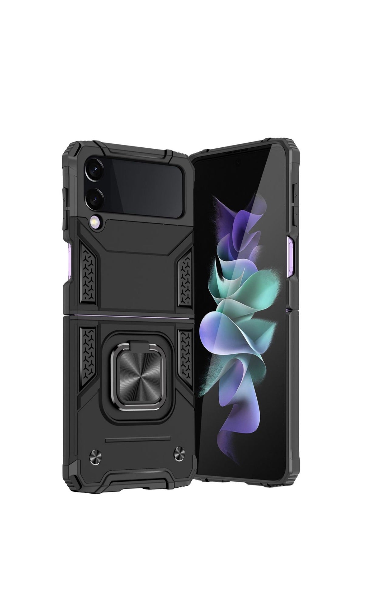 Galaxy Z Flip 4 Shockproof Kemeng Armor Kickstand Cover