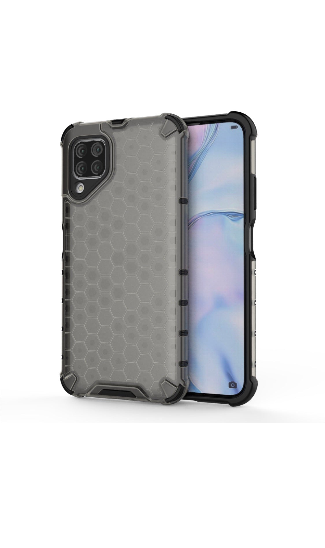 Huawei P40 Lite Shockproof Honeycomb Cover Grey