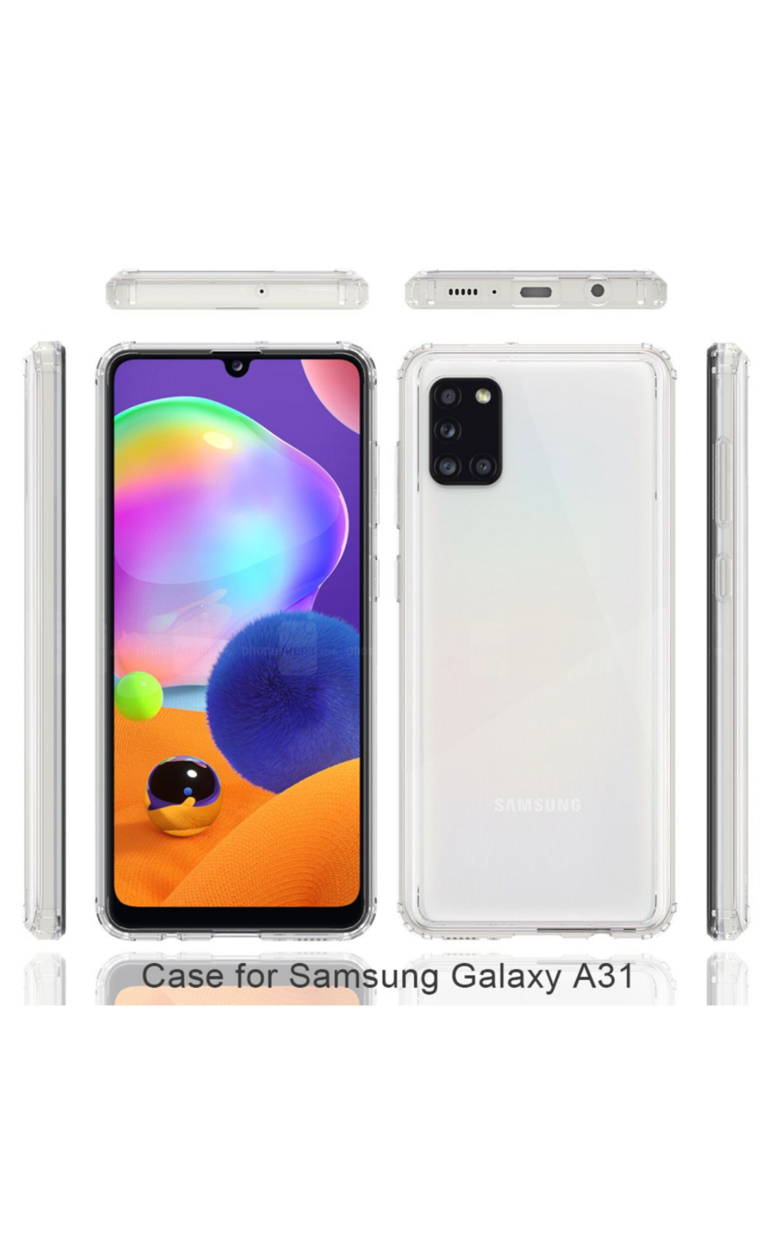 CellTime Galaxy A31 Shockproof Clear Cover