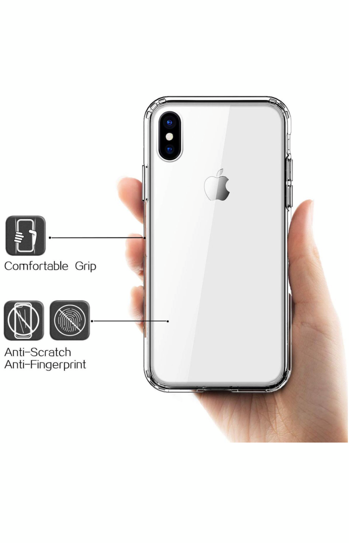 CellTime iPhone XS Max Shockproof Clear Cover