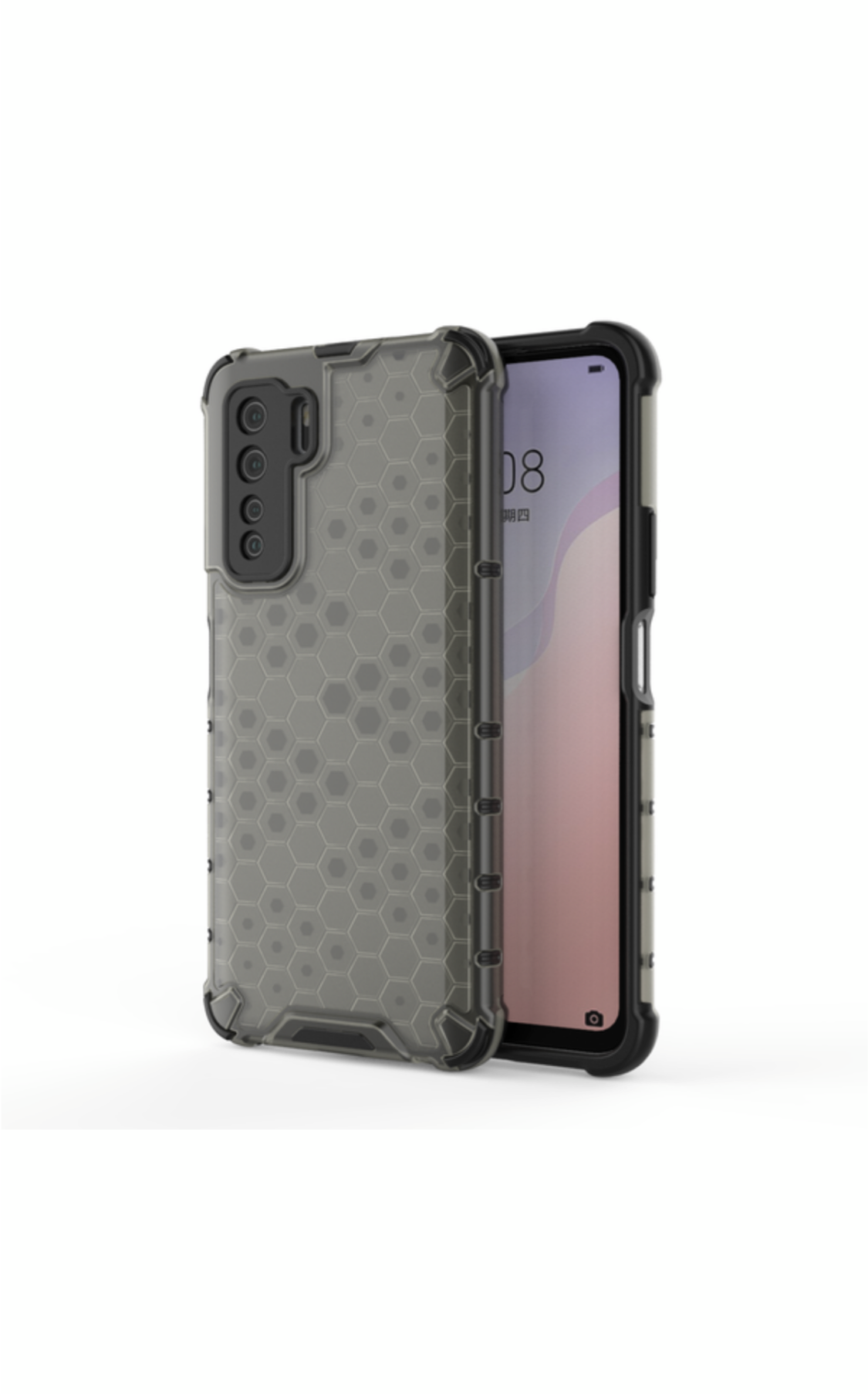 CellTime Huawei P40 Lite 5G Shockproof Honeycomb Cover - Grey