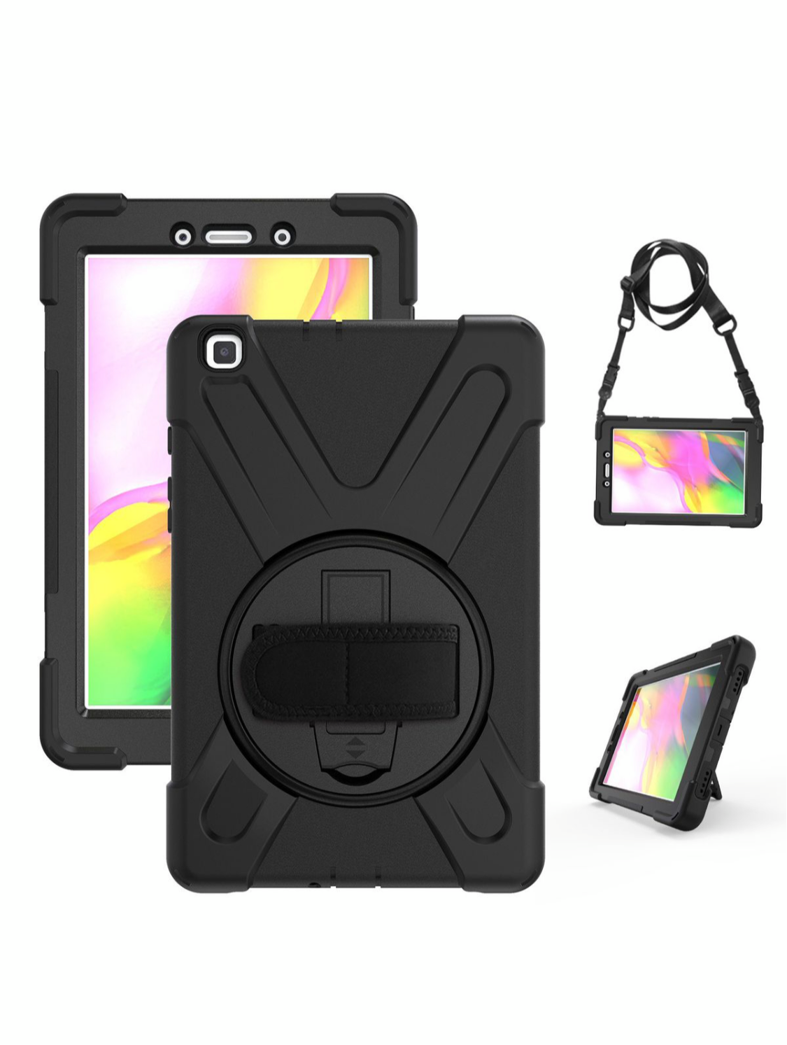 CellTime KingKong Xia Shockproof Rugged Cover for Galaxy Tab A 8" (T295) - Black