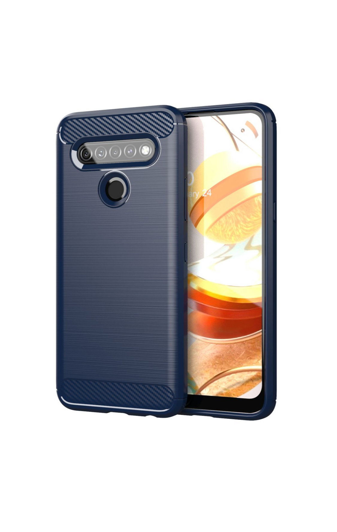 CellTime™ LG K61 Shockproof Carbon Fiber Design Cover