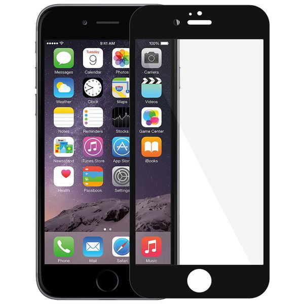 CellTime™ Full Tempered Glass Screen Guard for iPhone 6 / 6s - Black
