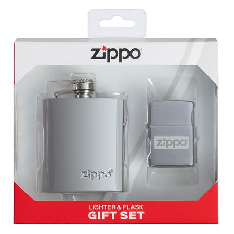 Zippo Lighter Zippo Flask & Lighter Gift Set