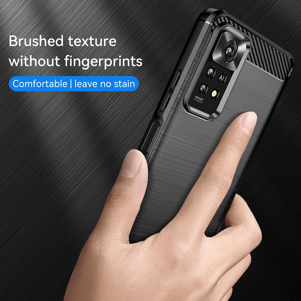 CellTime Shockproof Carbon Fiber Design Cover for Xiaomi Redmi Note 11 Pro