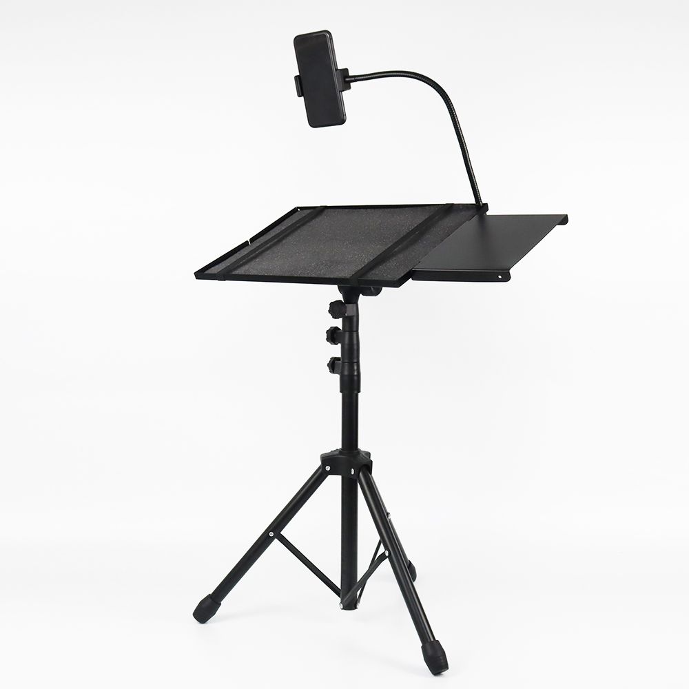 CellTime™ Laptop Tripod Height Adjustable with Gooseneck Phone Holder