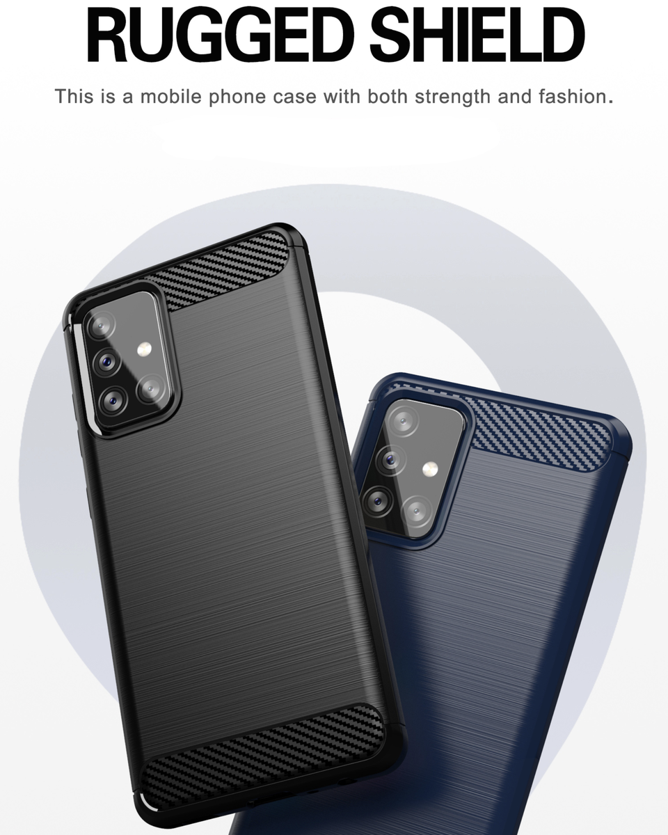 CellTime™ Galaxy A71 Shockproof Carbon Fiber Design Cover