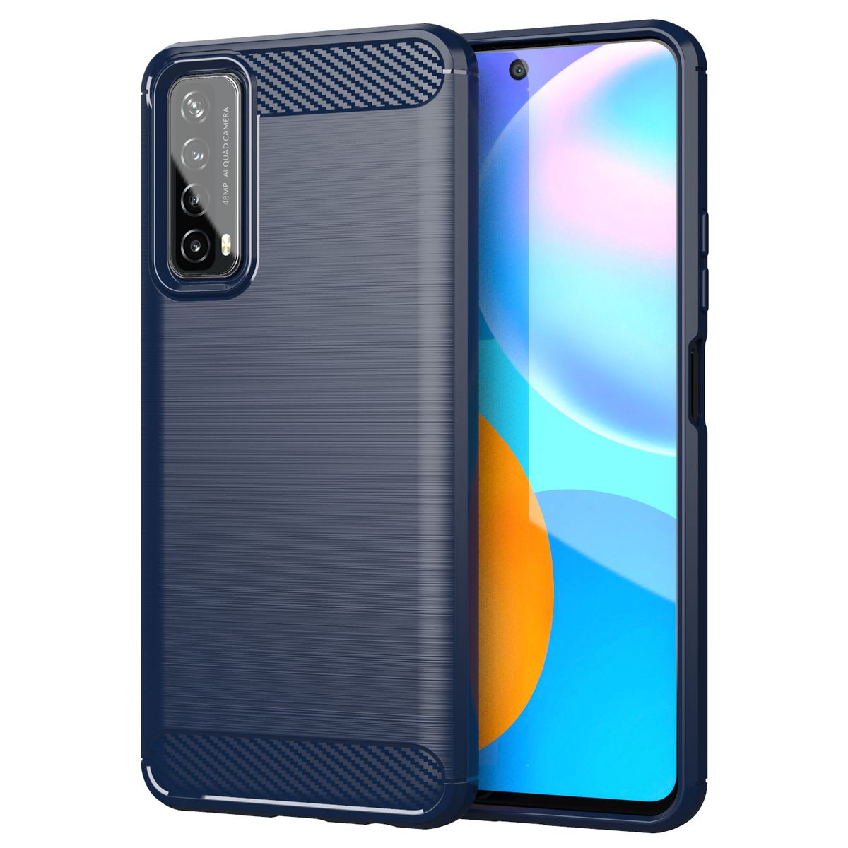 CellTime™ Huawei P Smart 2021 Shockproof Carbon Fiber Design Cover