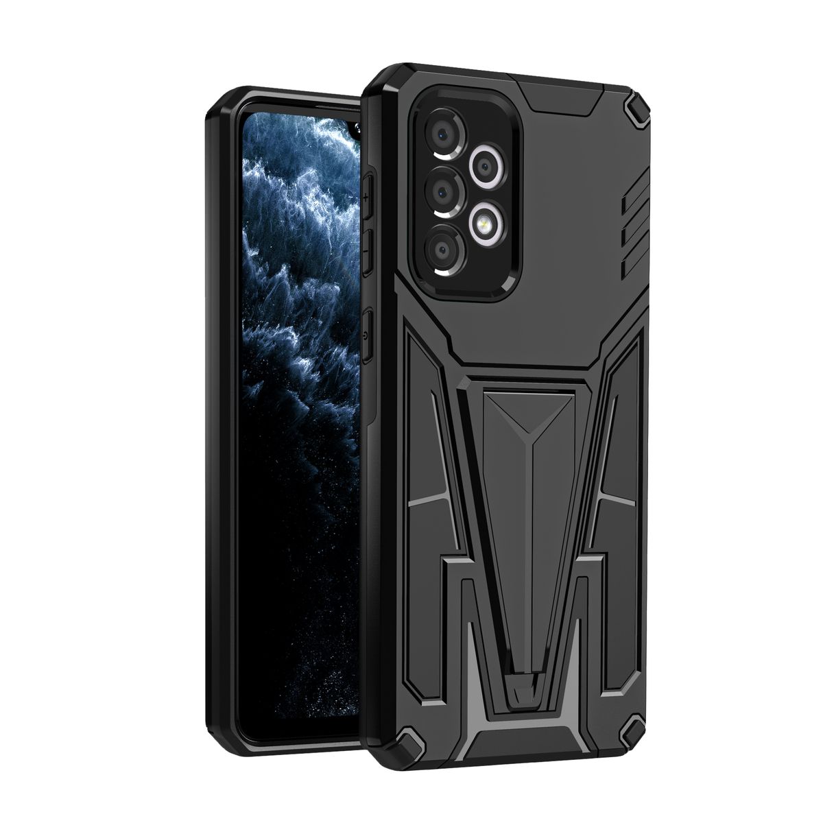 V-Armor Shockproof Kickstand Cover For Galaxy A23 4G