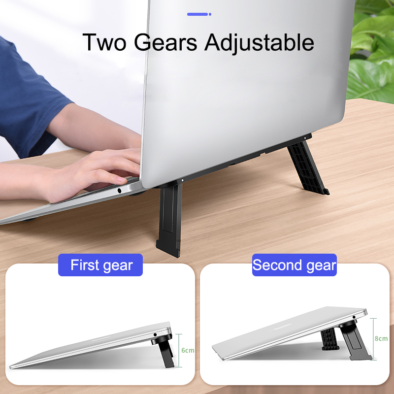 Height Adjustable Ergonomic Plastic Portable Laptop Stand