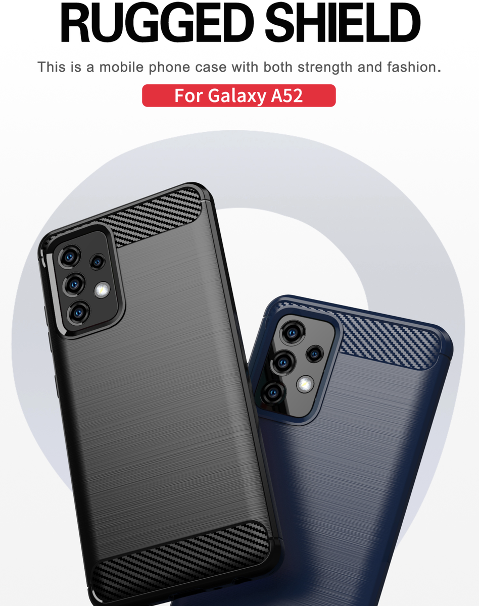 CellTime™ Galaxy A52 Shockproof Carbon Fiber Design Cover