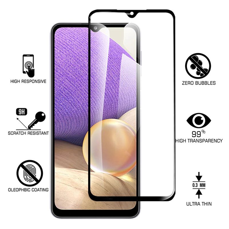 CellTime™ Full Tempered Glass Screen Guard for Galaxy A32 4G/LTE
