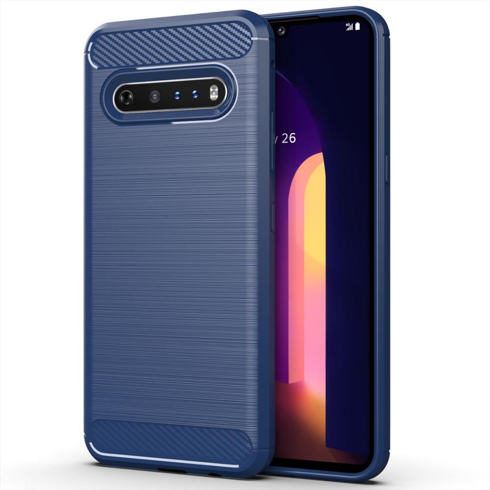 CellTime™ LG V60 ThinQ Shockproof Carbon Fiber Design Cover