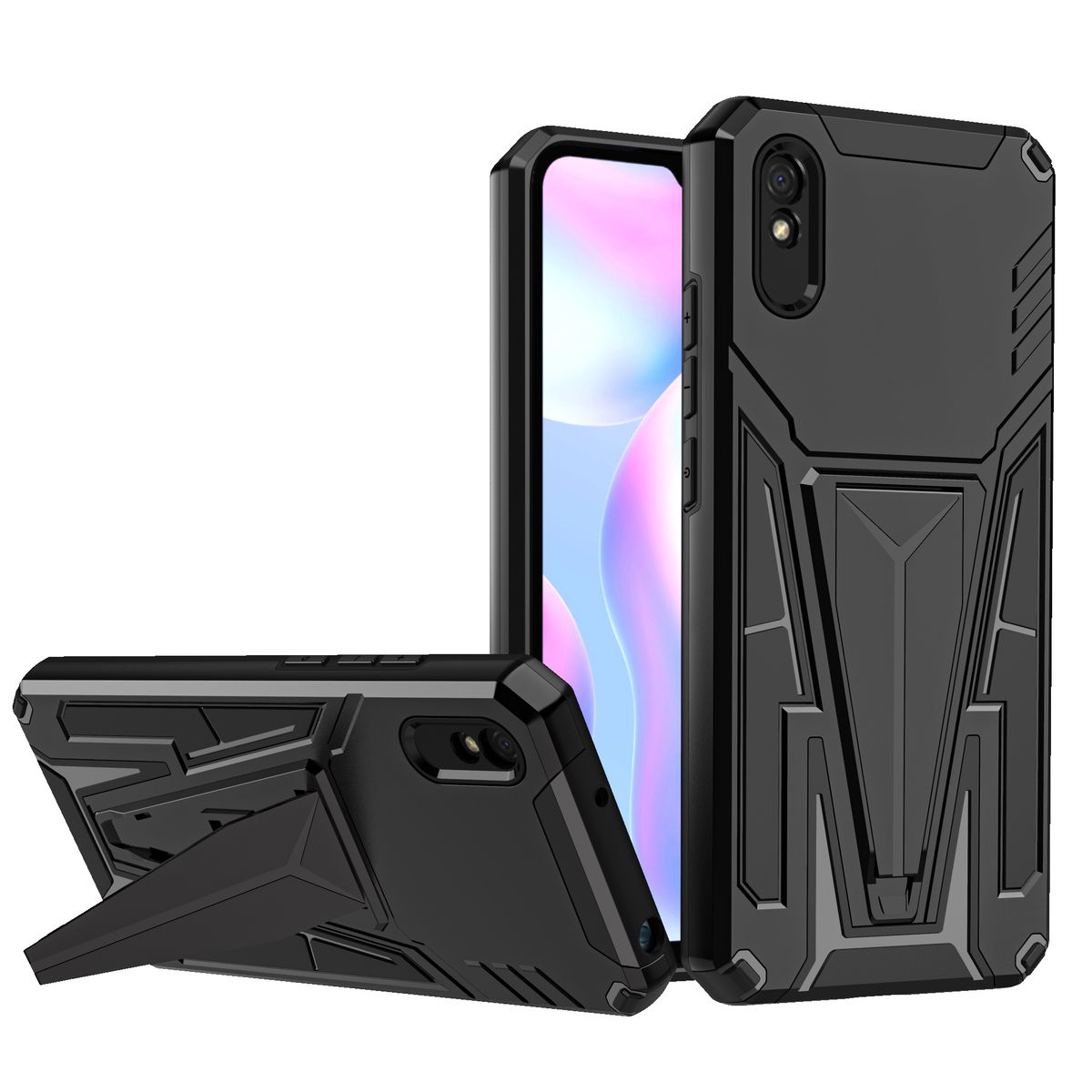 CellTime V-Armor Shockproof Kickstand Cover for Redmi 9A