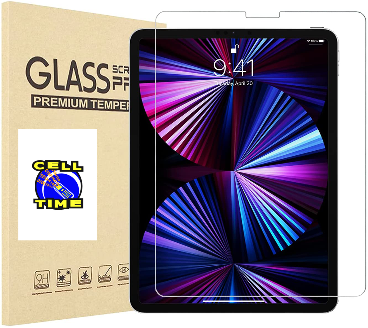 CellTime™ Tempered Glass Screen Guard for iPad Pro 11 inch - 2021/2020/2018