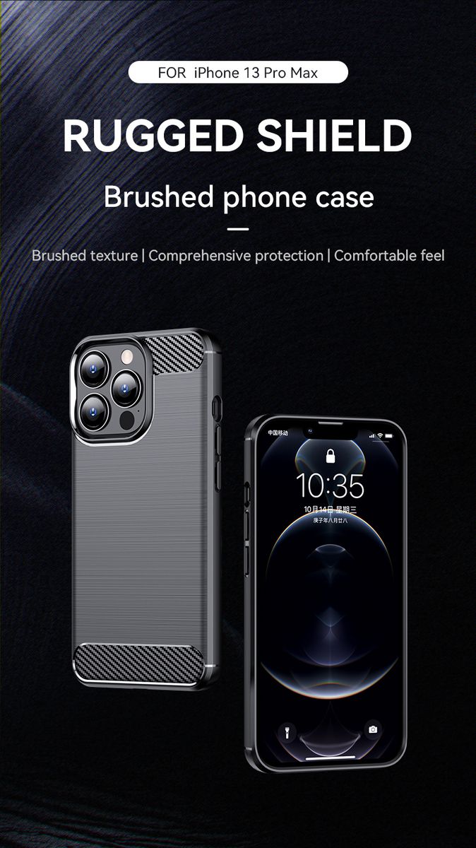 CellTime™ iPhone 13 Pro Max Shockproof Carbon Fiber Design Cover