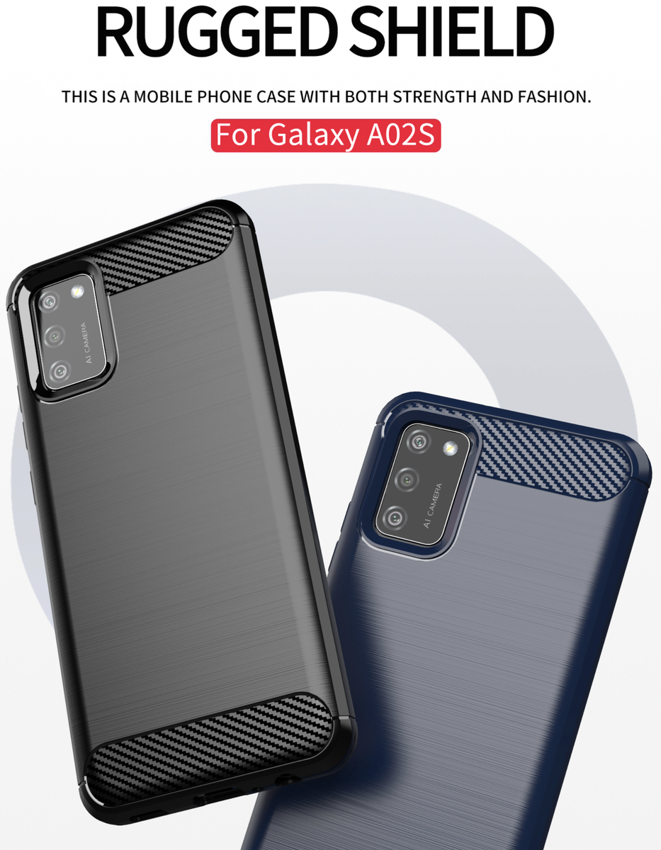 CellTime™ Galaxy A02s Shockproof Carbon Fiber Design Cover