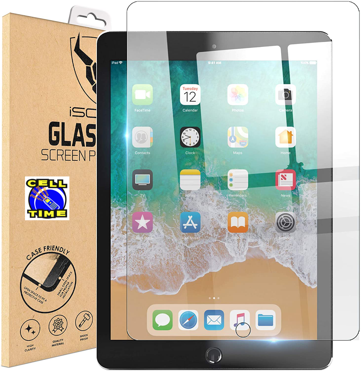 CellTime Tempered Glass Screen Guard for iPad Mini 5th Gen