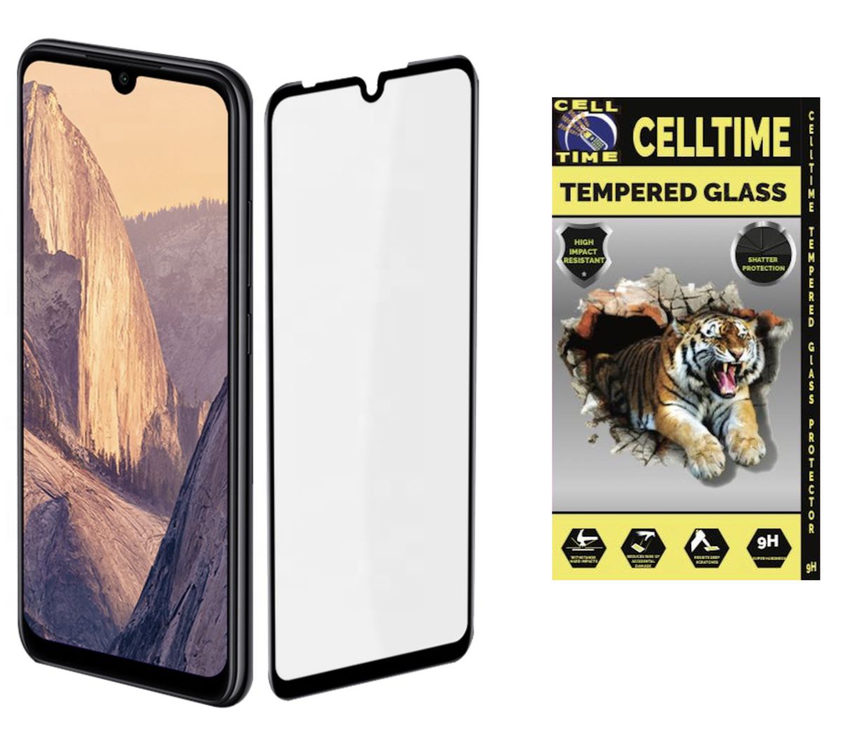 CellTime™ Full Tempered Glass Screen Guard for Xiaomi Redmi 9