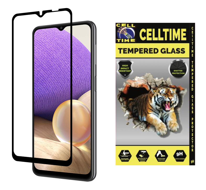 CellTime™ Full Tempered Glass Screen Guard for Galaxy A32 4G/LTE