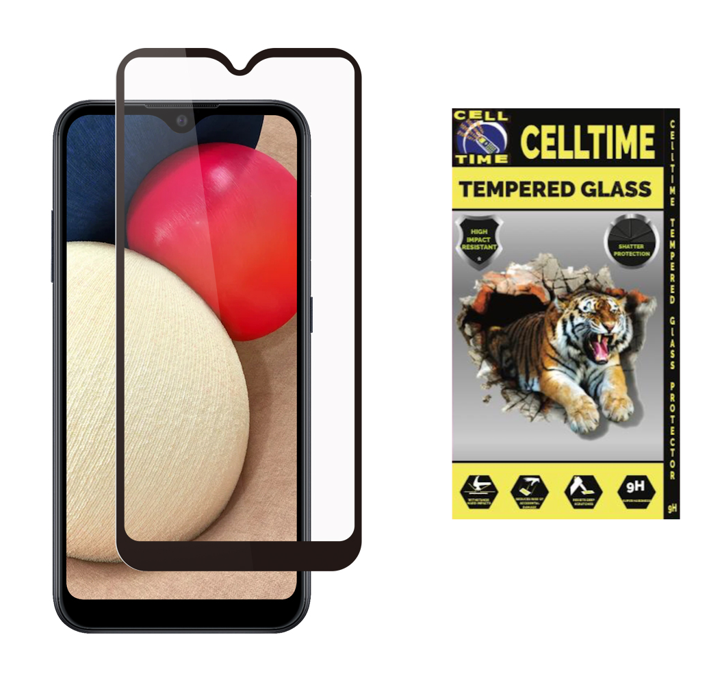 CellTime™ Full Tempered Glass Screen Guard for Galaxy A02s
